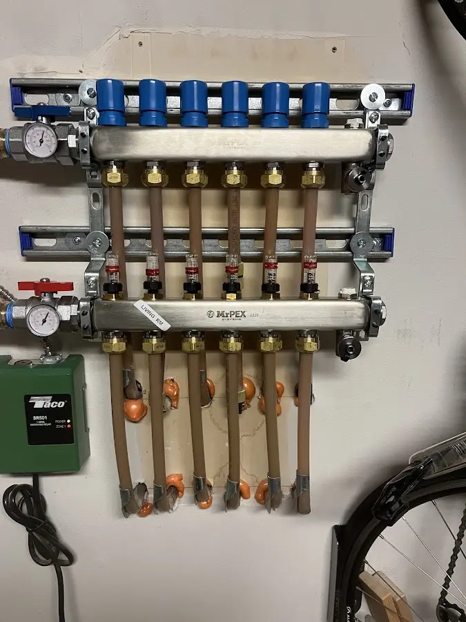 Plumber performing Leak Detection at a residential property in Rindge